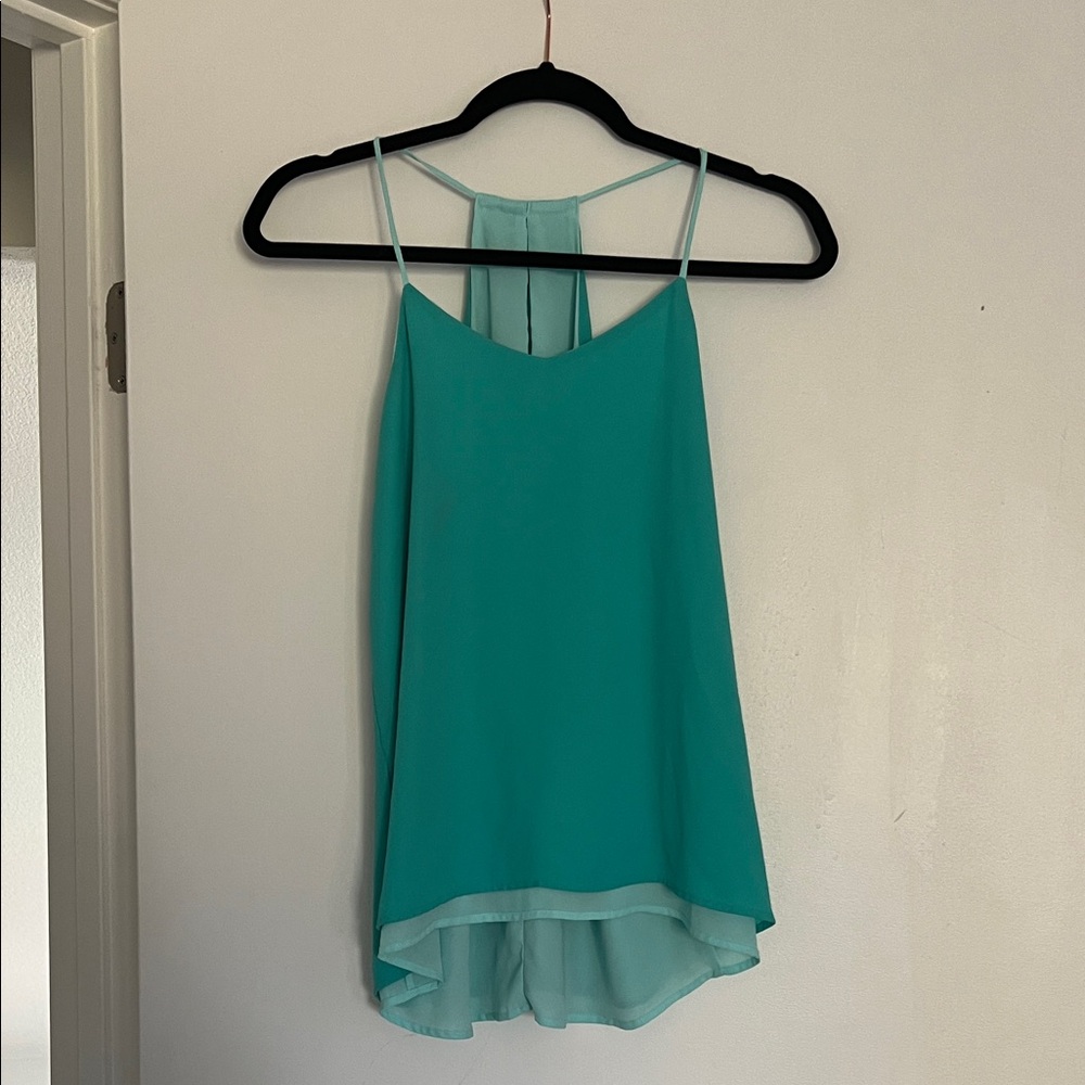 REVOLVE Reversable Teal Sleeveless Women's Top